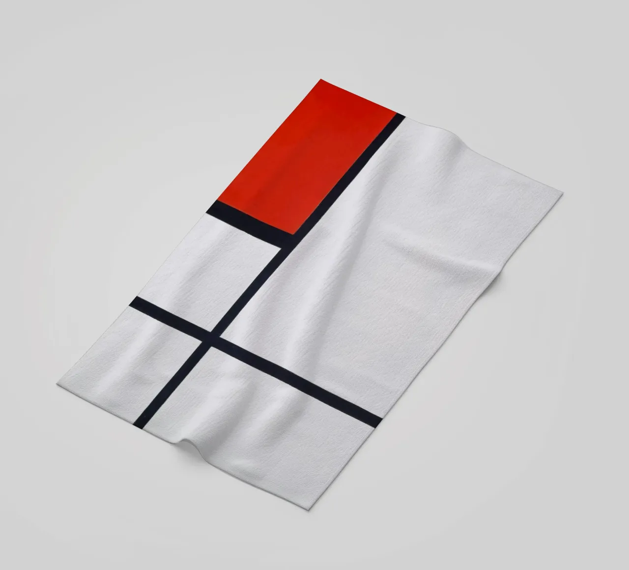 Piet Mondrian - Composizione n. I, con rosso e nero telo mare da William Store