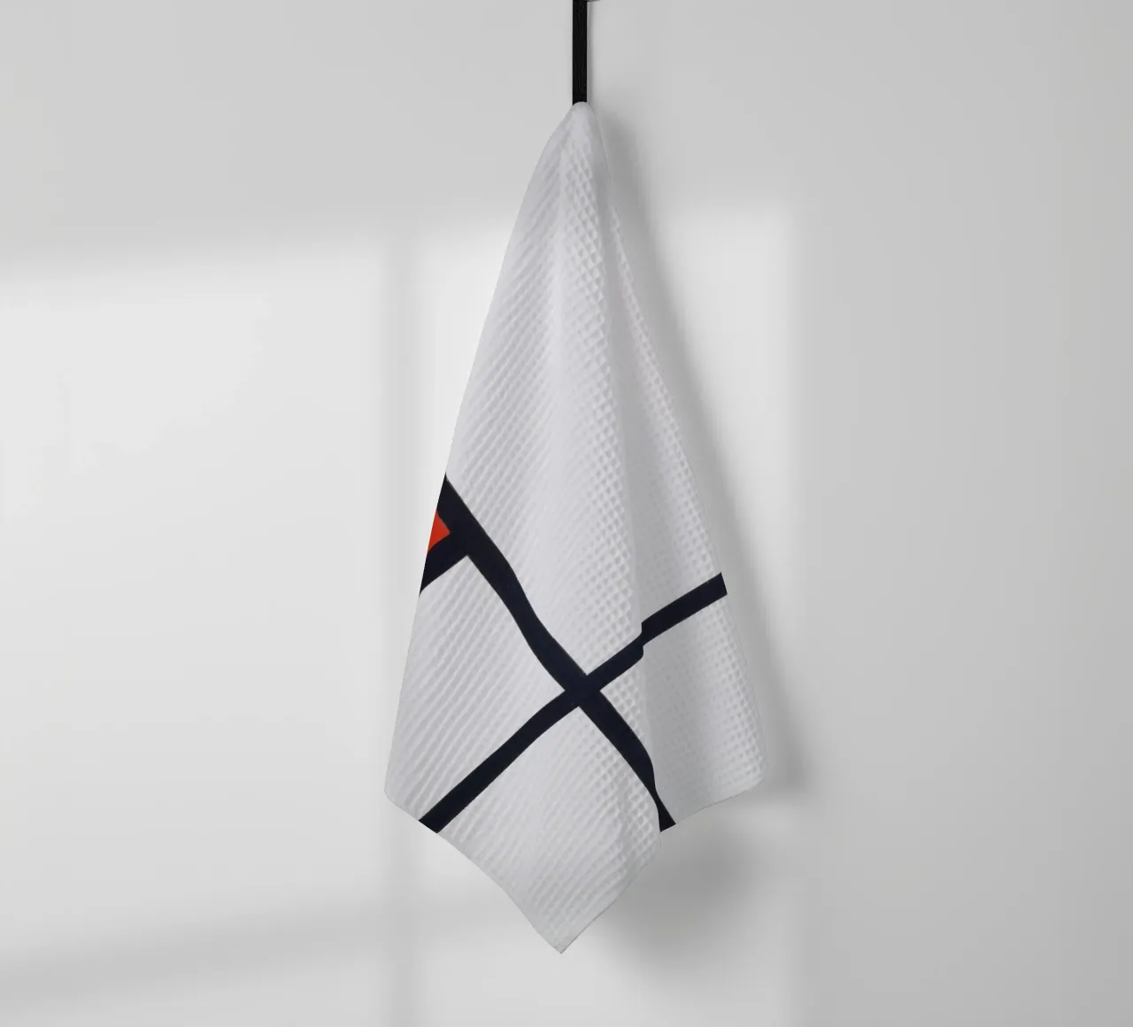 Piet Mondrian - Composizione n. I, con rosso e nero canovaccio da cucina da William Store