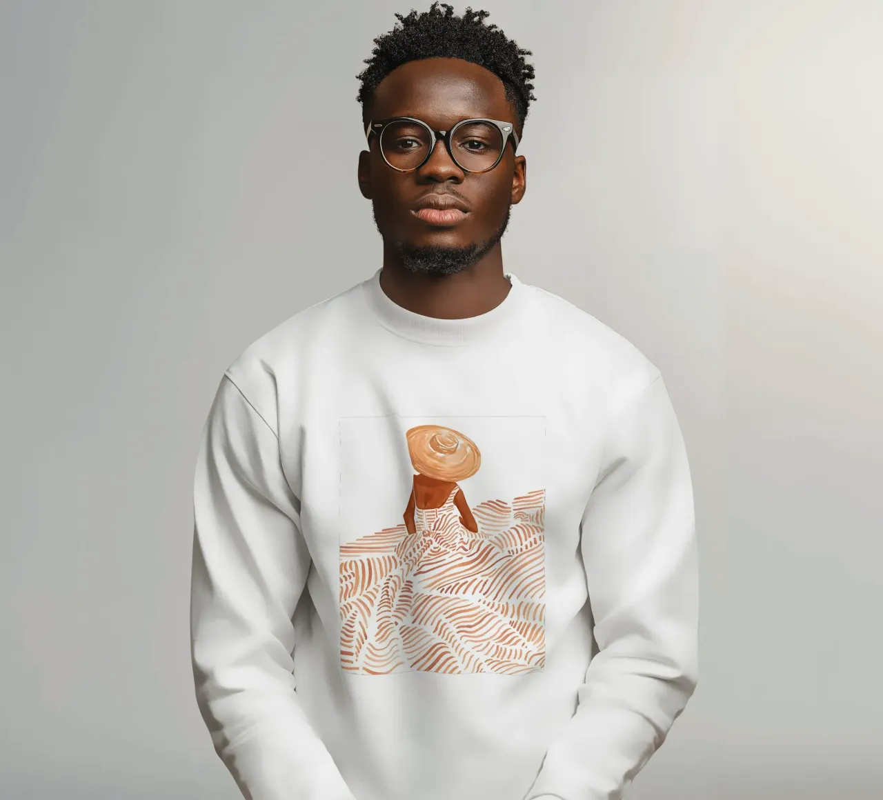 Abstrakte Wandkunst, Abstrakte Streifen Poster, Moderne Wanddekoration Sweatshirt von Boheme