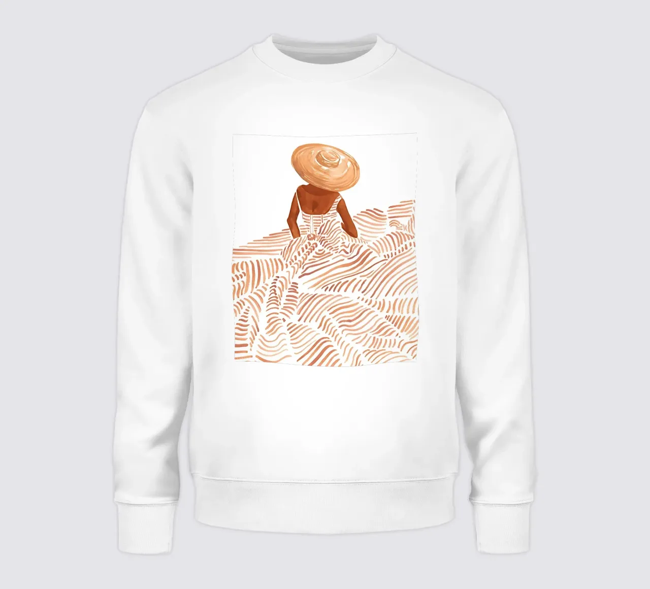 Abstrakte Wandkunst, Abstrakte Streifen Poster, Moderne Wanddekoration Sweatshirt von Boheme