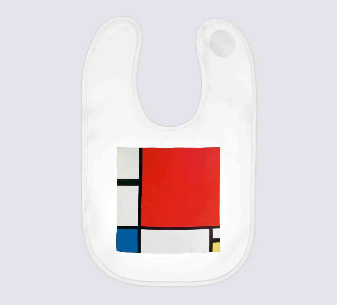 Piet Mondriaan, Composizione Mondrian II in rosso, blu, giallo bavaglino da William Store