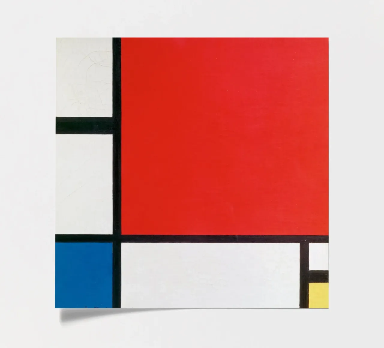 Piet Mondriaan, Mondrian Composition II en rouge, bleu et jaune planche autocollant de William Store