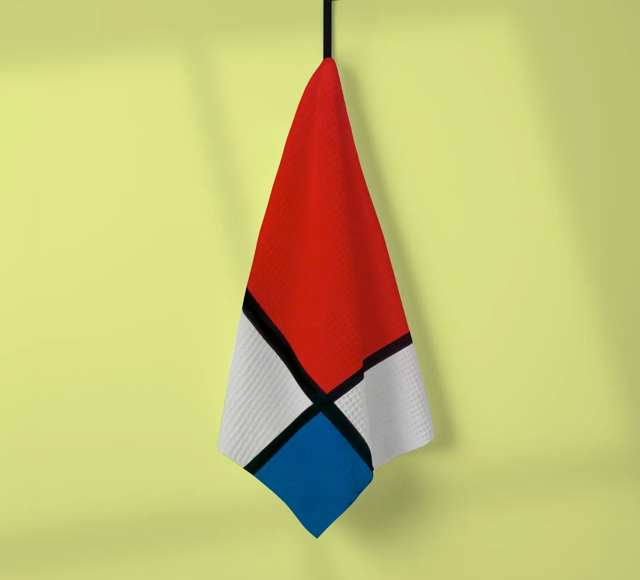 Piet Mondriaan, Mondrian Composition II en rouge, bleu et jaune torchon de William Store