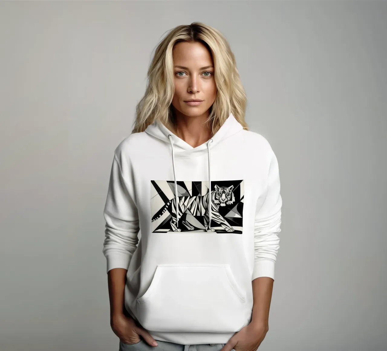 Tiger_XXY felpa con cappuccio da Crypto_Jungle