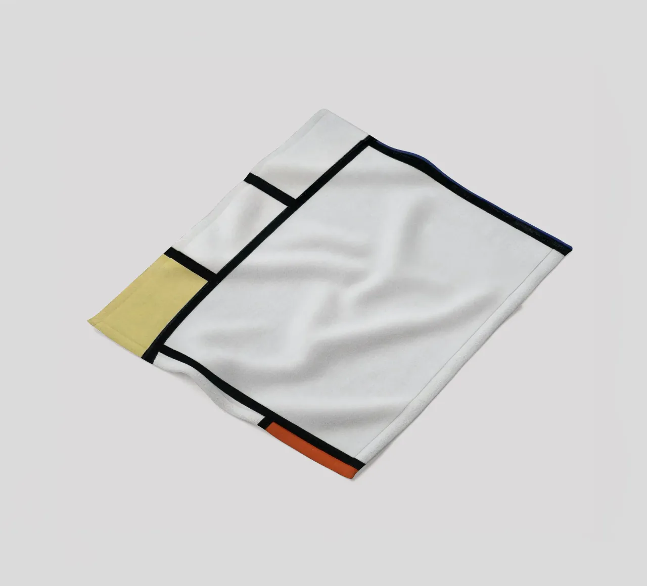 Piet Mondrian - Composizione con blu, rosso, giallo e nero coperta in pile da William Store
