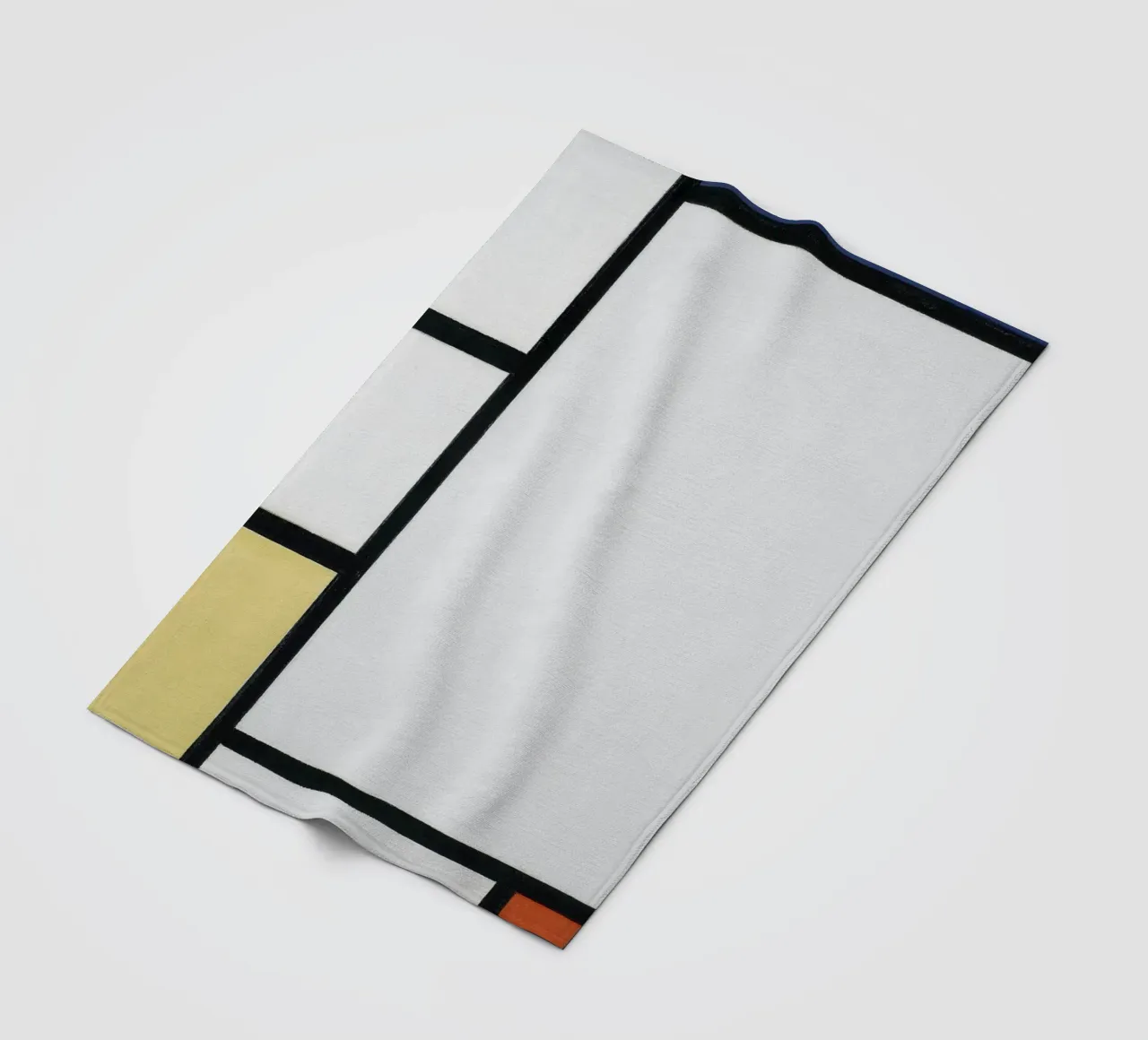 Piet Mondrian - Composizione con blu, rosso, giallo e nero coperta in pile da William Store