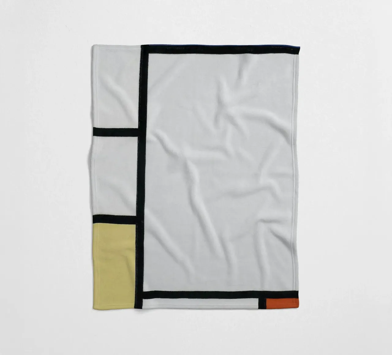 Piet Mondrian - Composizione con blu, rosso, giallo e nero coperta in pile da William Store