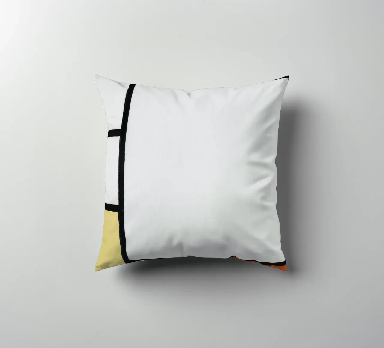 Piet Mondrian - Composizione con blu, rosso, giallo e nero cuscino da William Store