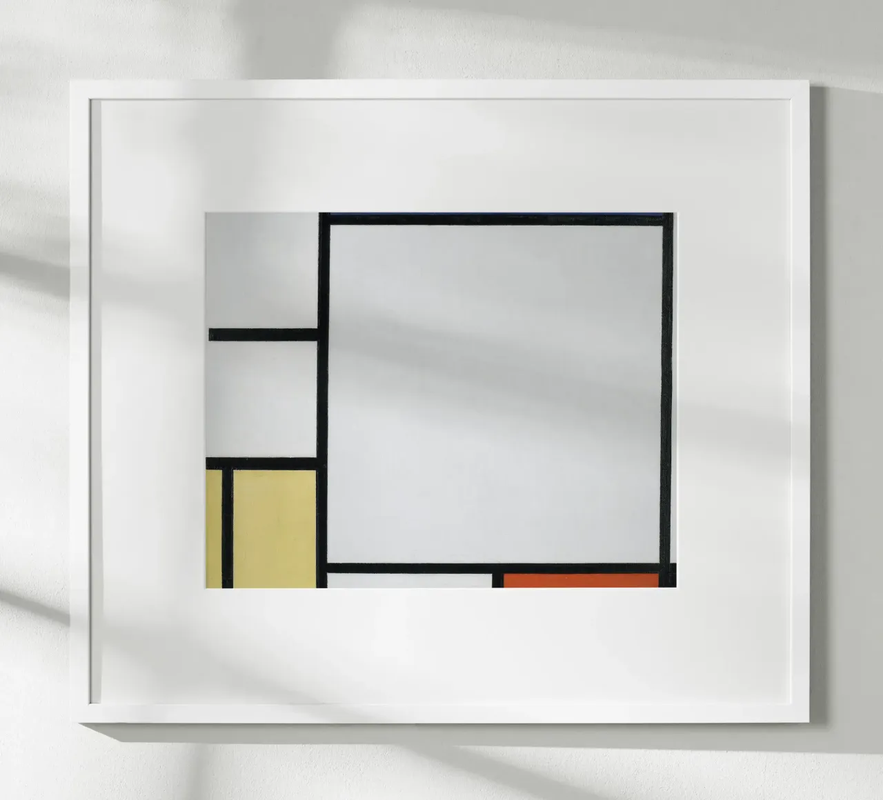 Piet Mondrian - Composizione con blu, rosso, giallo e nero carta hahnemühle da William Store