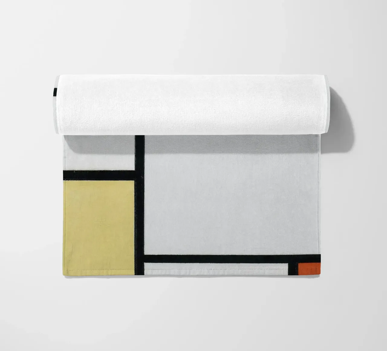 Piet Mondrian - Composizione con blu, rosso, giallo e nero telo mare da William Store