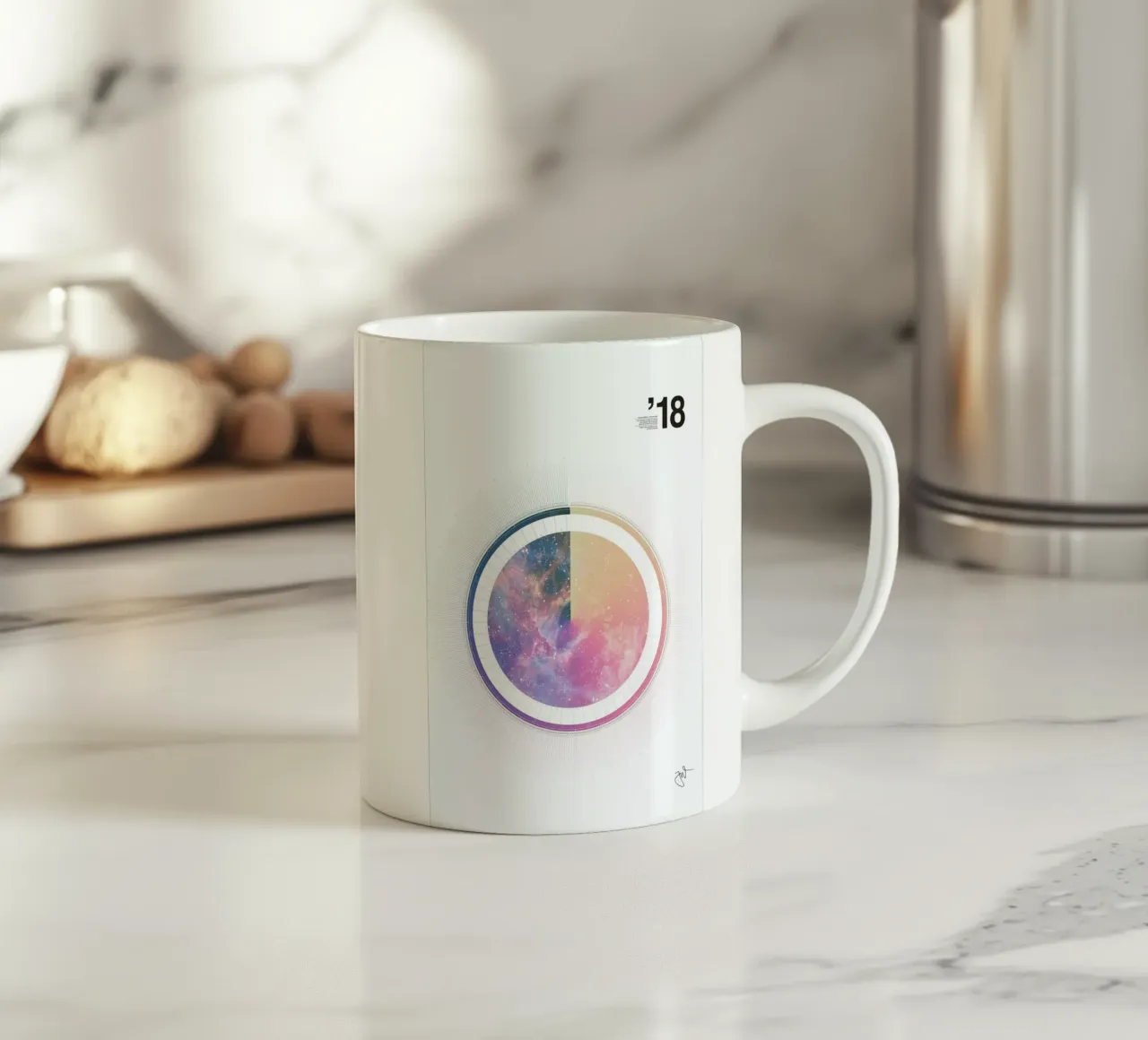 Astronomical Calendar 2018 tazza in ceramica da Jonas Wyssen
