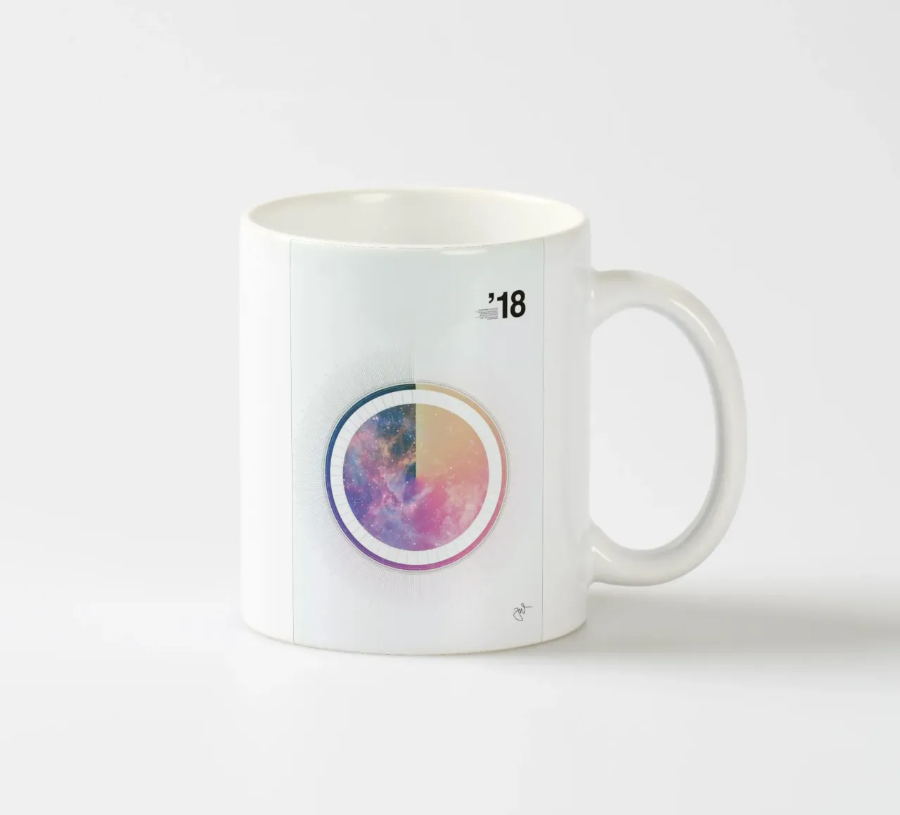 Astronomical Calendar 2018 tazza in ceramica da Jonas Wyssen