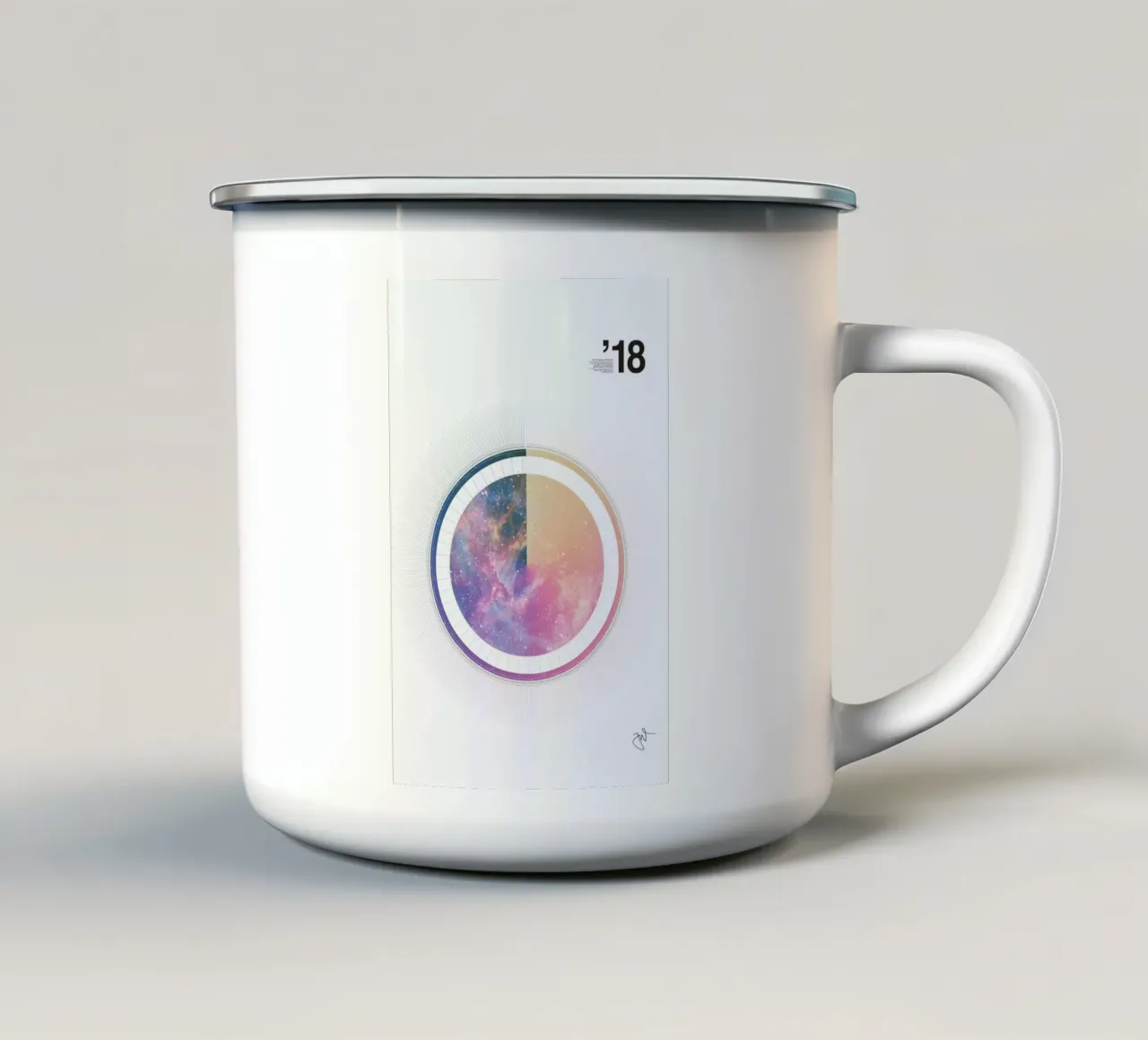 Astronomical Calendar 2018 tazza in smalto da Jonas Wyssen