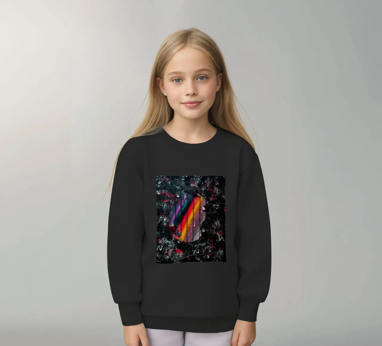 A WINK TO POLLOCK felpa bambino da Thierry Vobmann Abstract painting