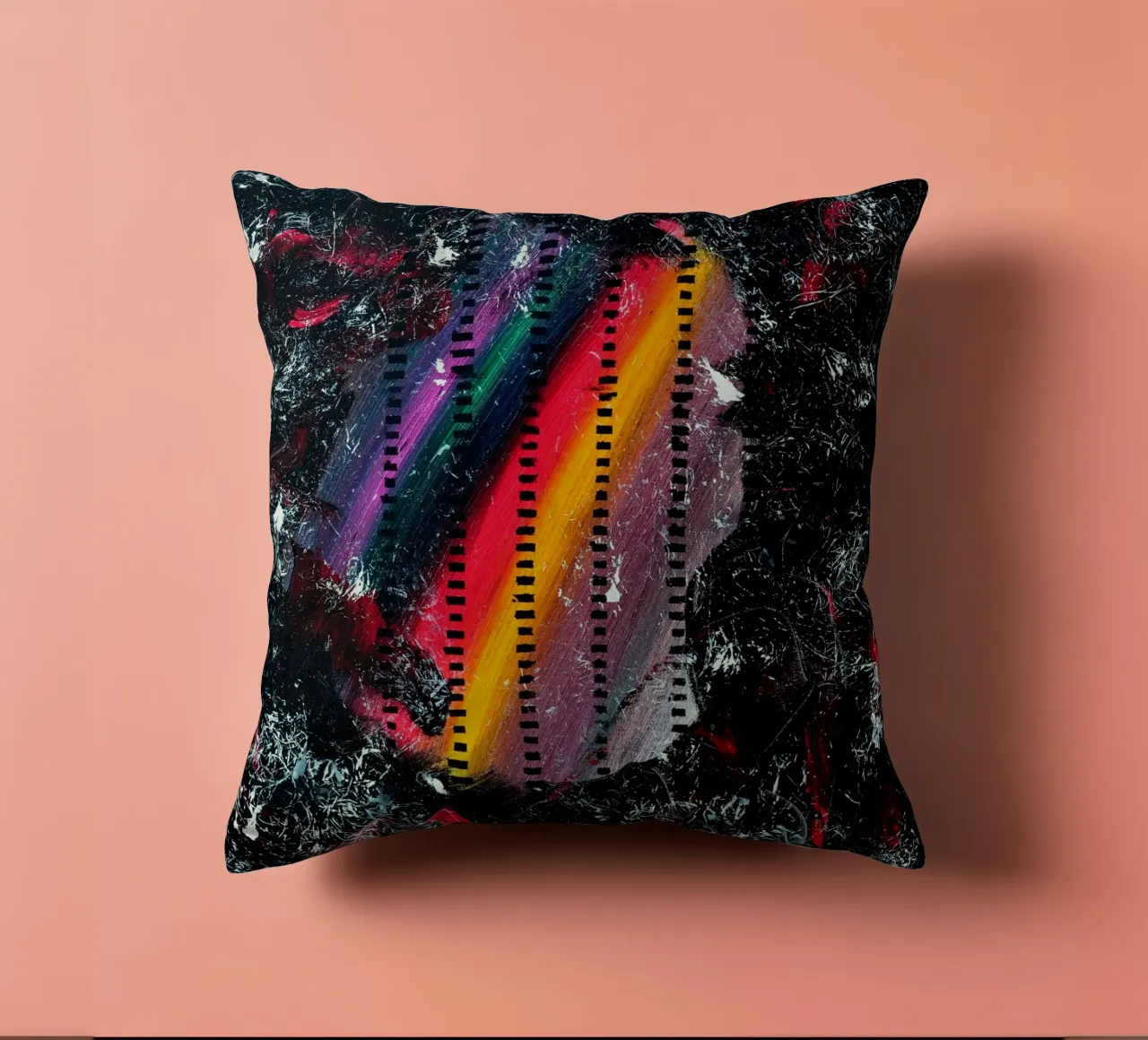 A WINK TO POLLOCK cuscino da Thierry Vobmann Abstract painting