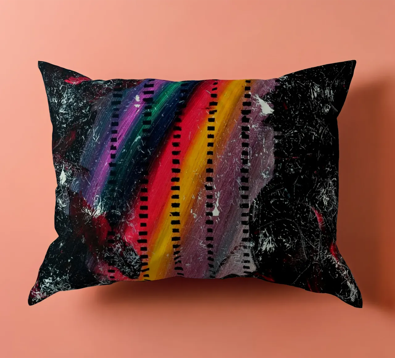 A WINK TO POLLOCK cuscino da Thierry Vobmann Abstract painting