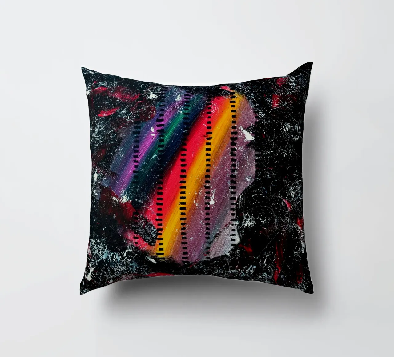 A WINK TO POLLOCK cuscino da Thierry Vobmann Abstract painting