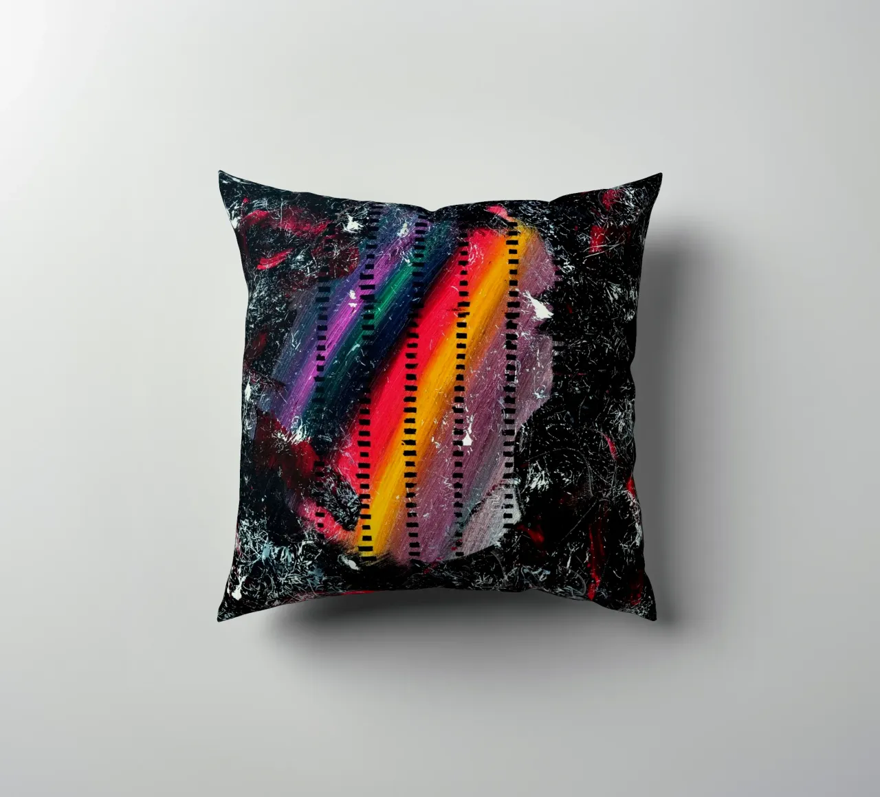 A WINK TO POLLOCK cuscino da Thierry Vobmann Abstract painting