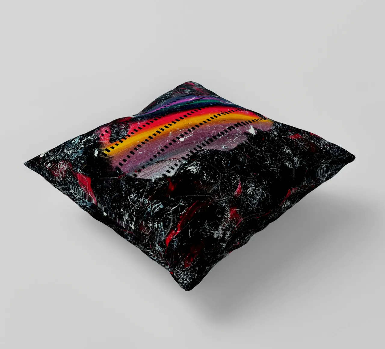 A WINK TO POLLOCK cuscino da Thierry Vobmann Abstract painting