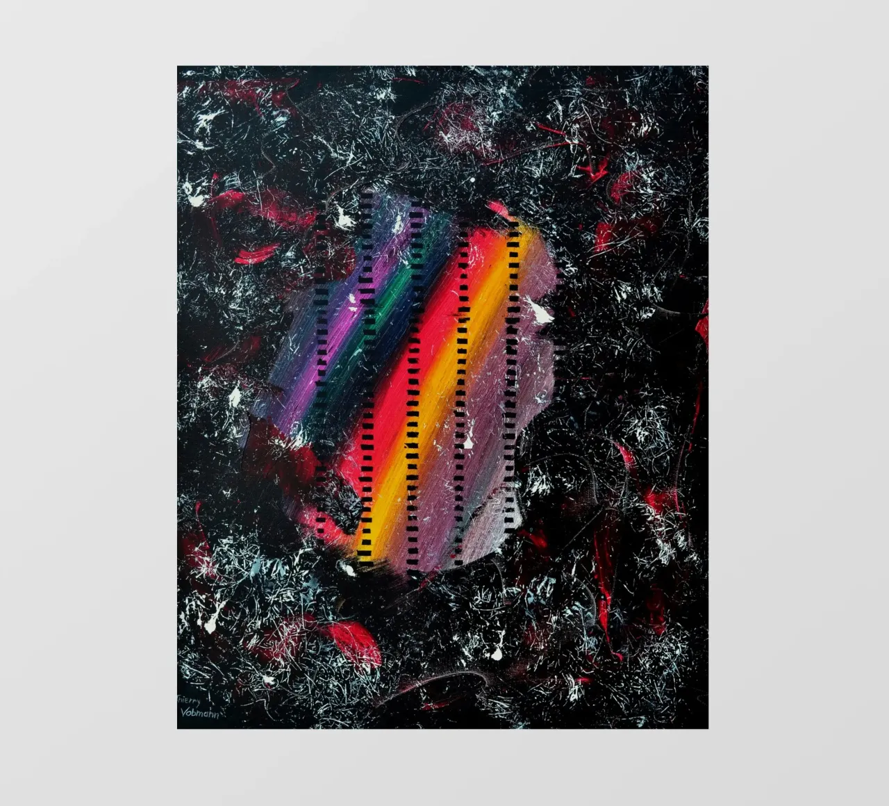 A WINK TO POLLOCK pellicola backlit da Thierry Vobmann Abstract painting