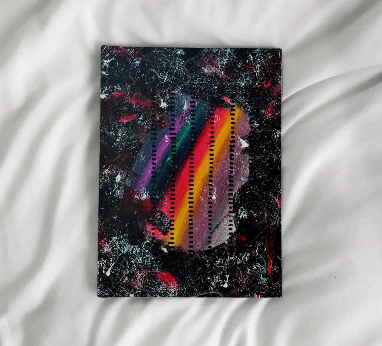 A WINK TO POLLOCK notebook by Thierry Vobmann Abstract painting