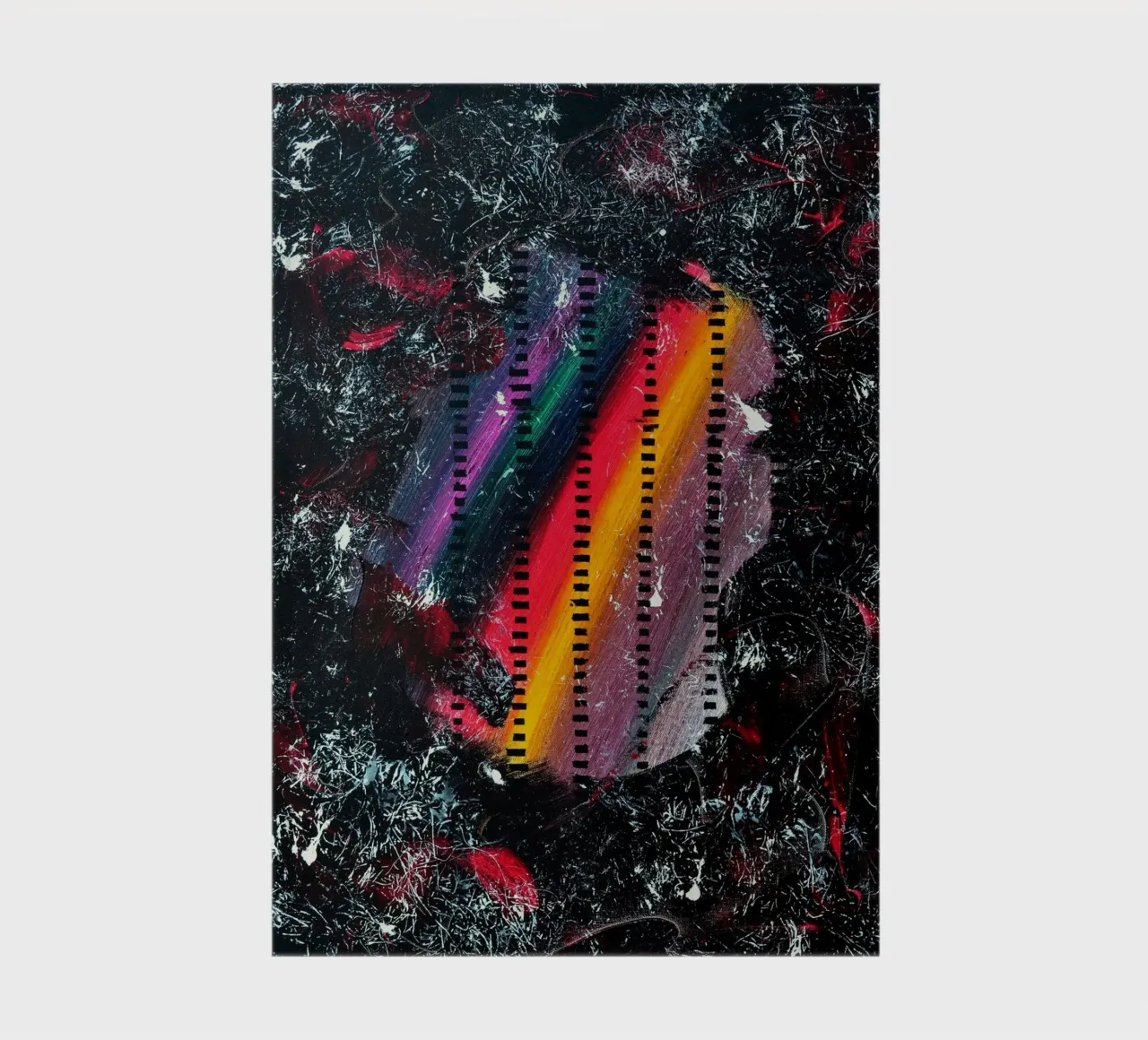 A WINK TO POLLOCK notebook by Thierry Vobmann Abstract painting