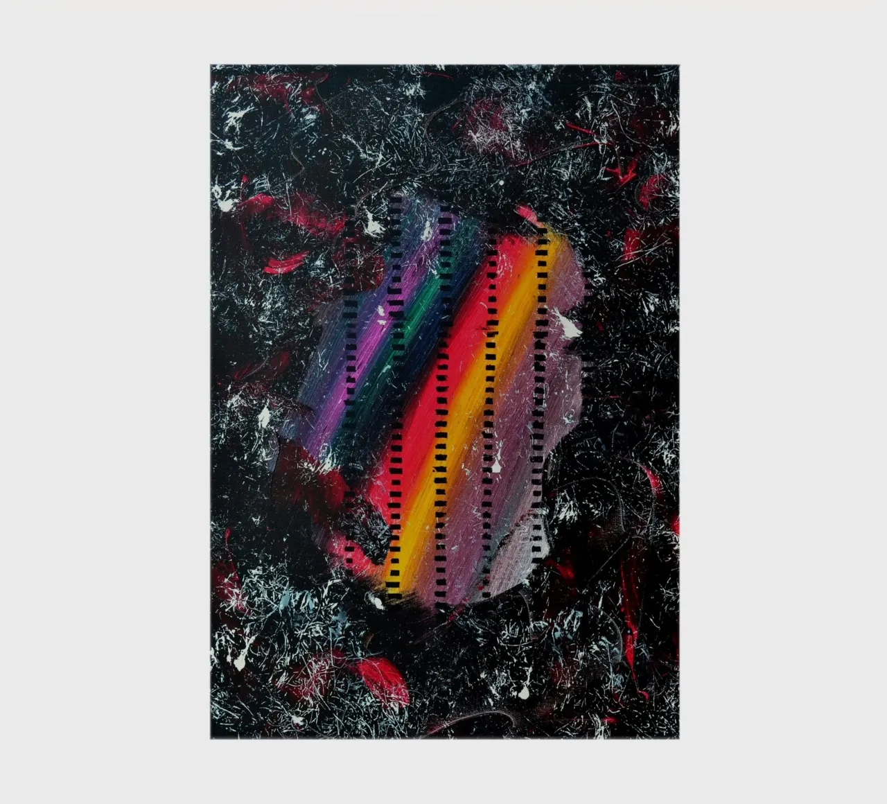 A WINK TO POLLOCK notebook by Thierry Vobmann Abstract painting