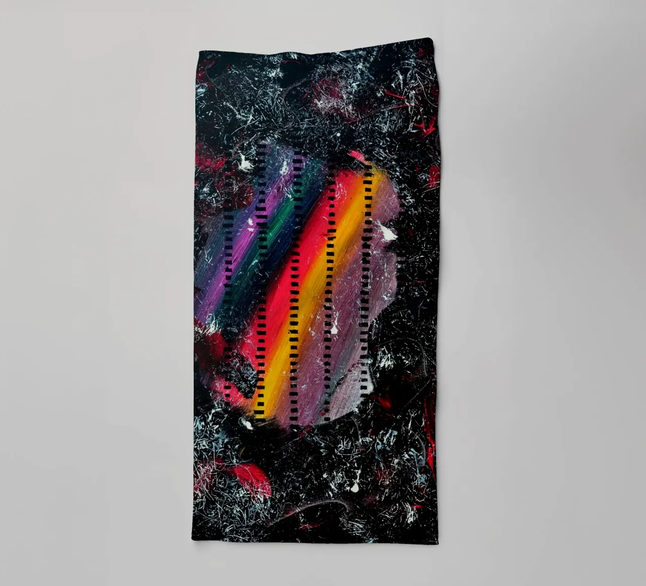 A WINK TO POLLOCK towel by Thierry Vobmann Abstract painting