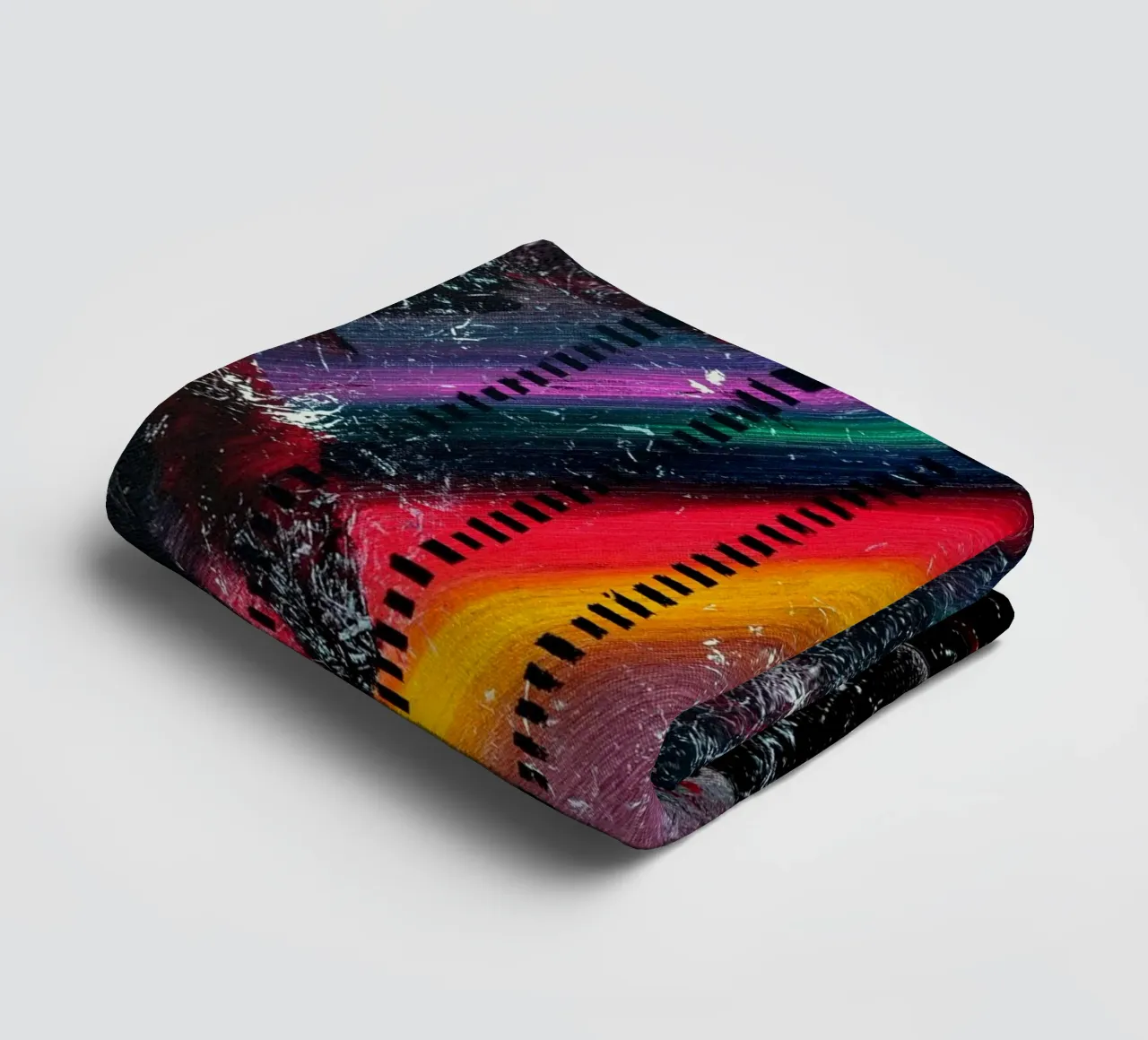 A WINK TO POLLOCK towel by Thierry Vobmann Abstract painting