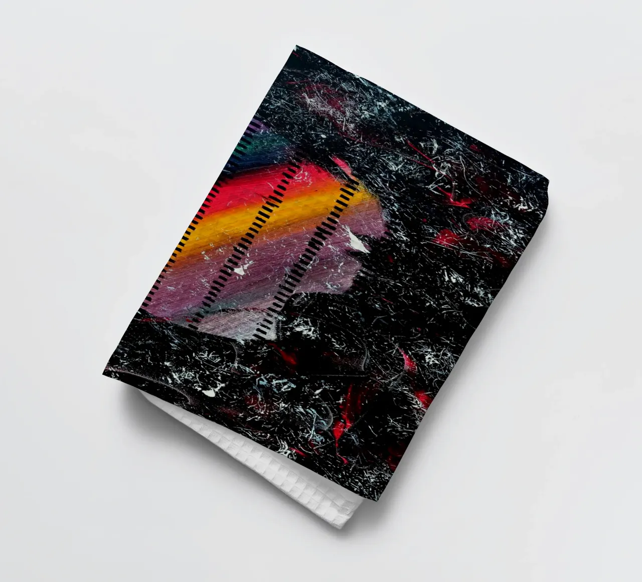 A WINK TO POLLOCK torchon de Thierry Vobmann Abstract painting