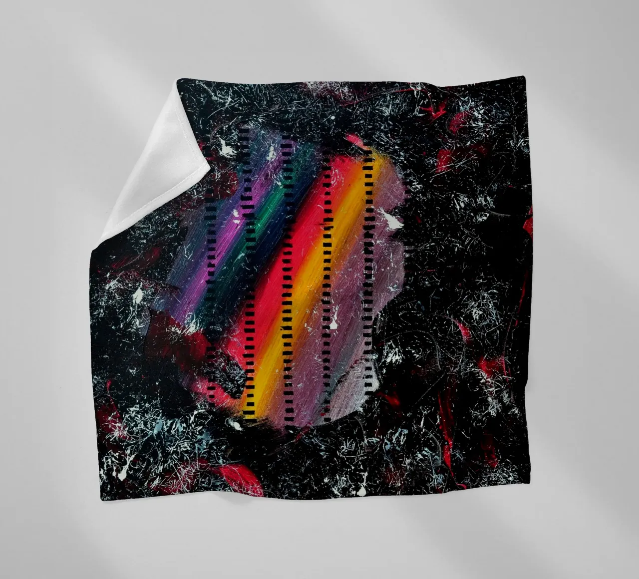 A WINK TO POLLOCK coperta in pile da Thierry Vobmann Abstract painting