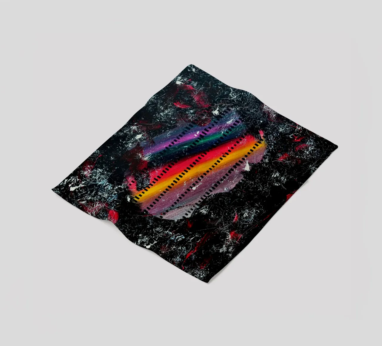 A WINK TO POLLOCK coperta in pile da Thierry Vobmann Abstract painting