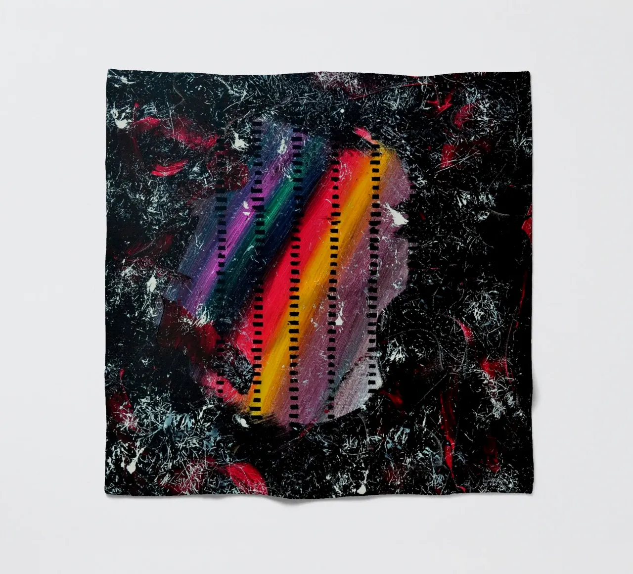 A WINK TO POLLOCK coperta in pile da Thierry Vobmann Abstract painting