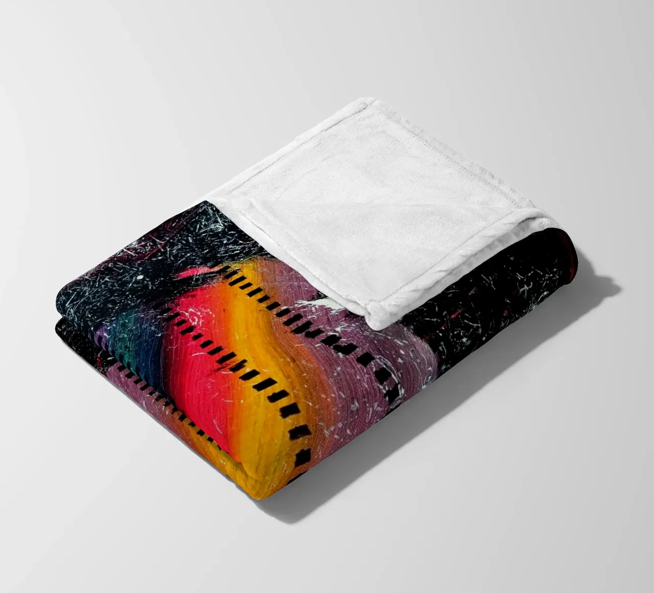 A WINK TO POLLOCK coperta in pile da Thierry Vobmann Abstract painting