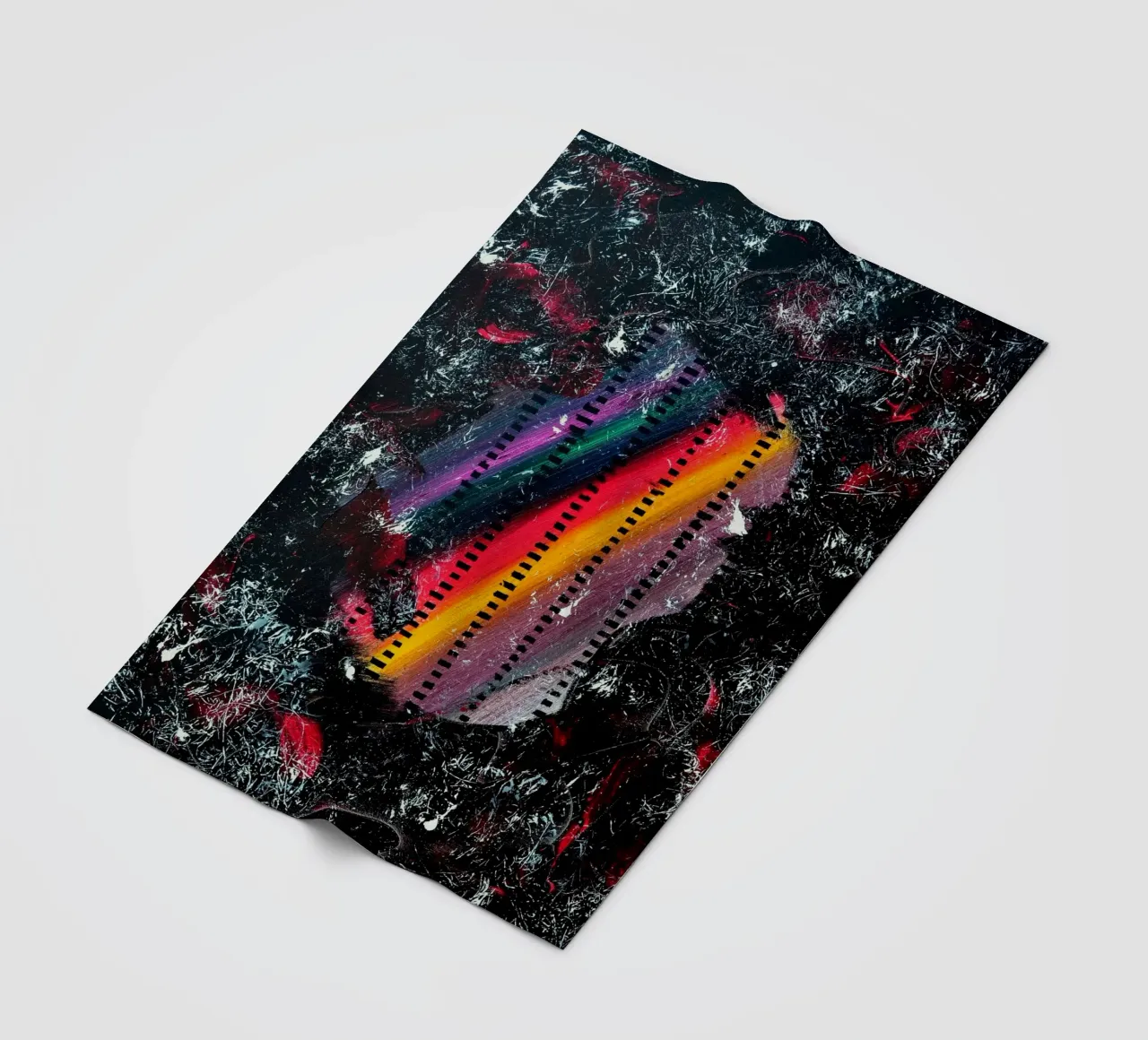 A WINK TO POLLOCK coperta in pile da Thierry Vobmann Abstract painting