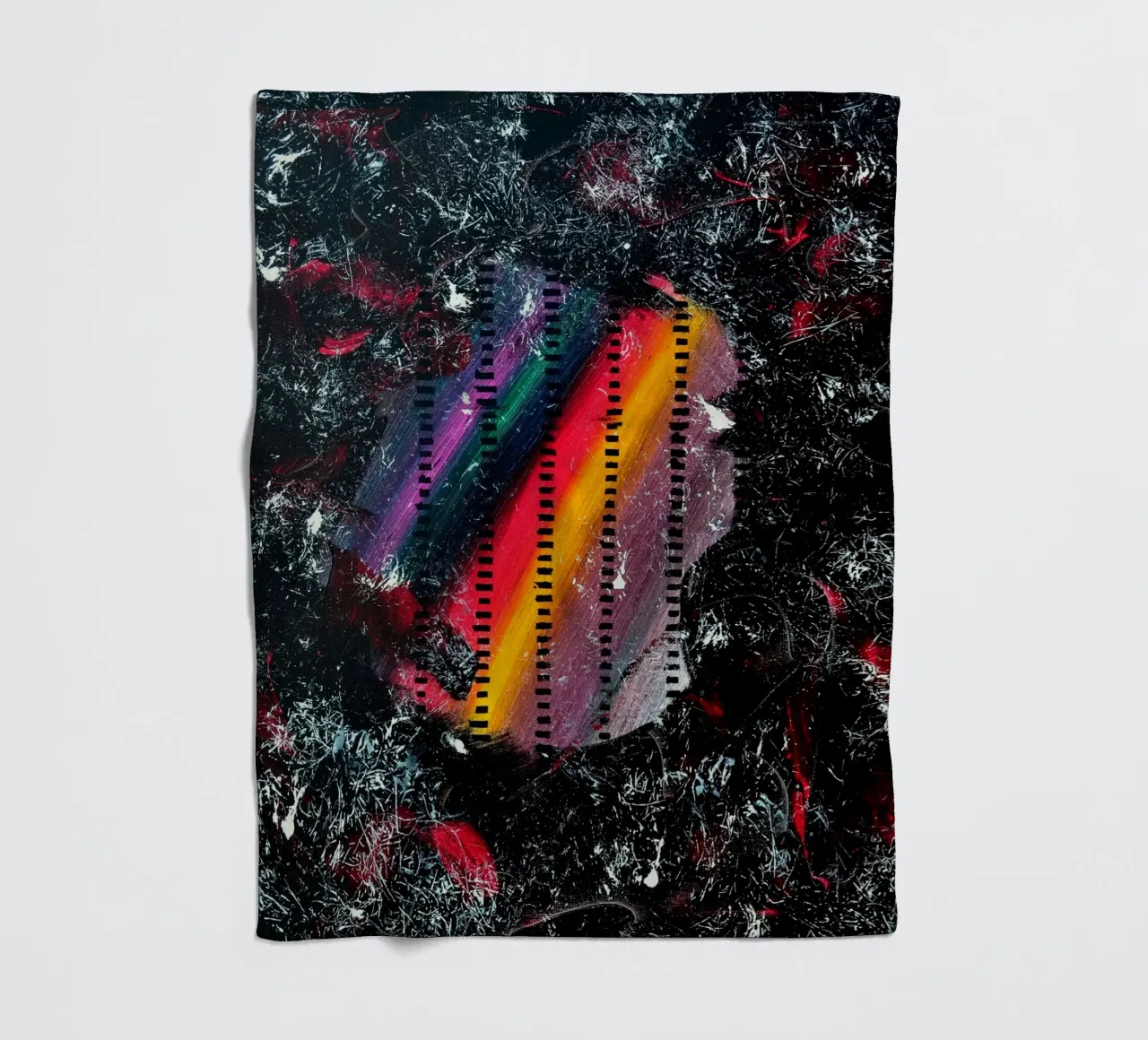 A WINK TO POLLOCK coperta in pile da Thierry Vobmann Abstract painting