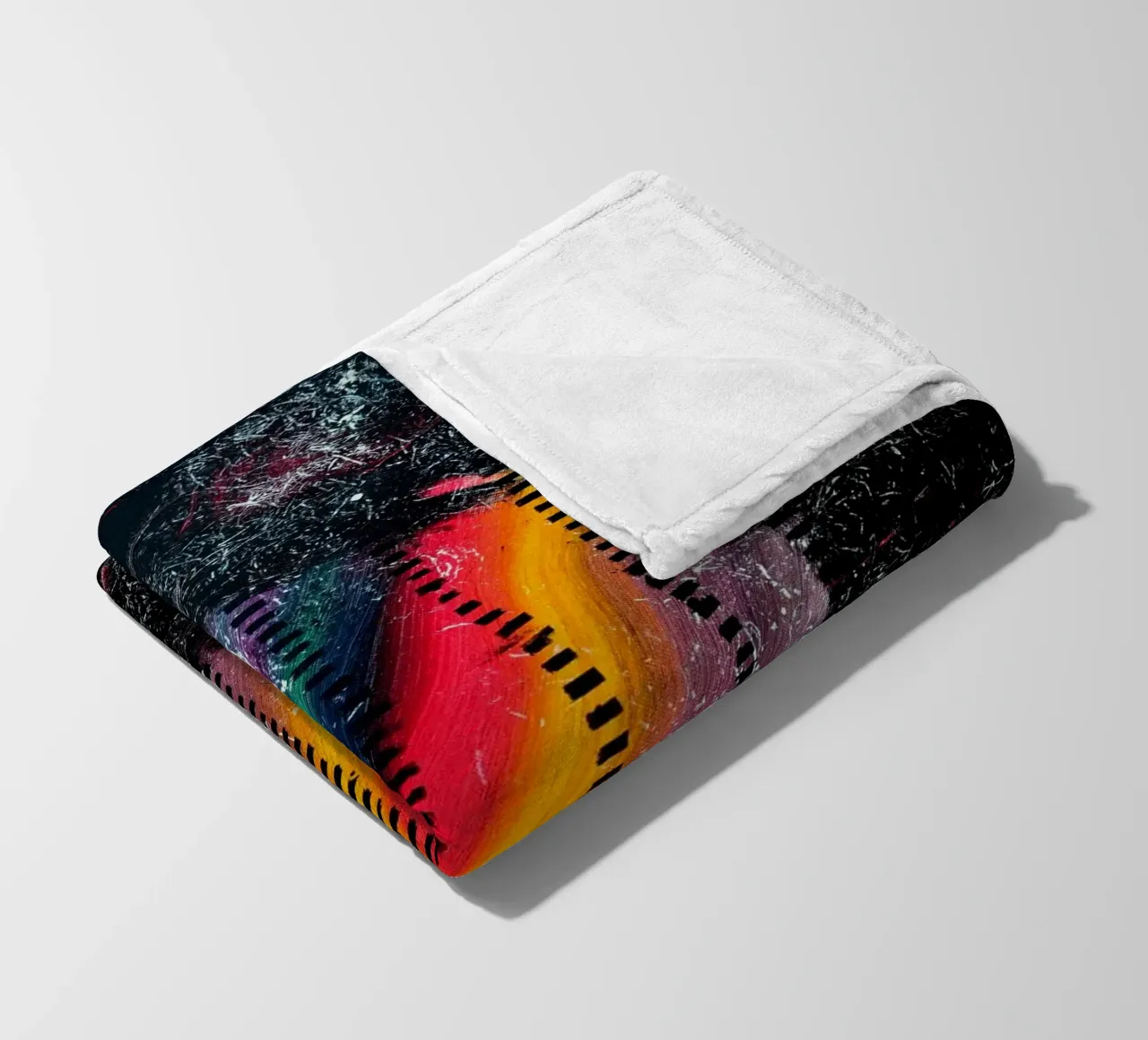 A WINK TO POLLOCK coperta in pile da Thierry Vobmann Abstract painting