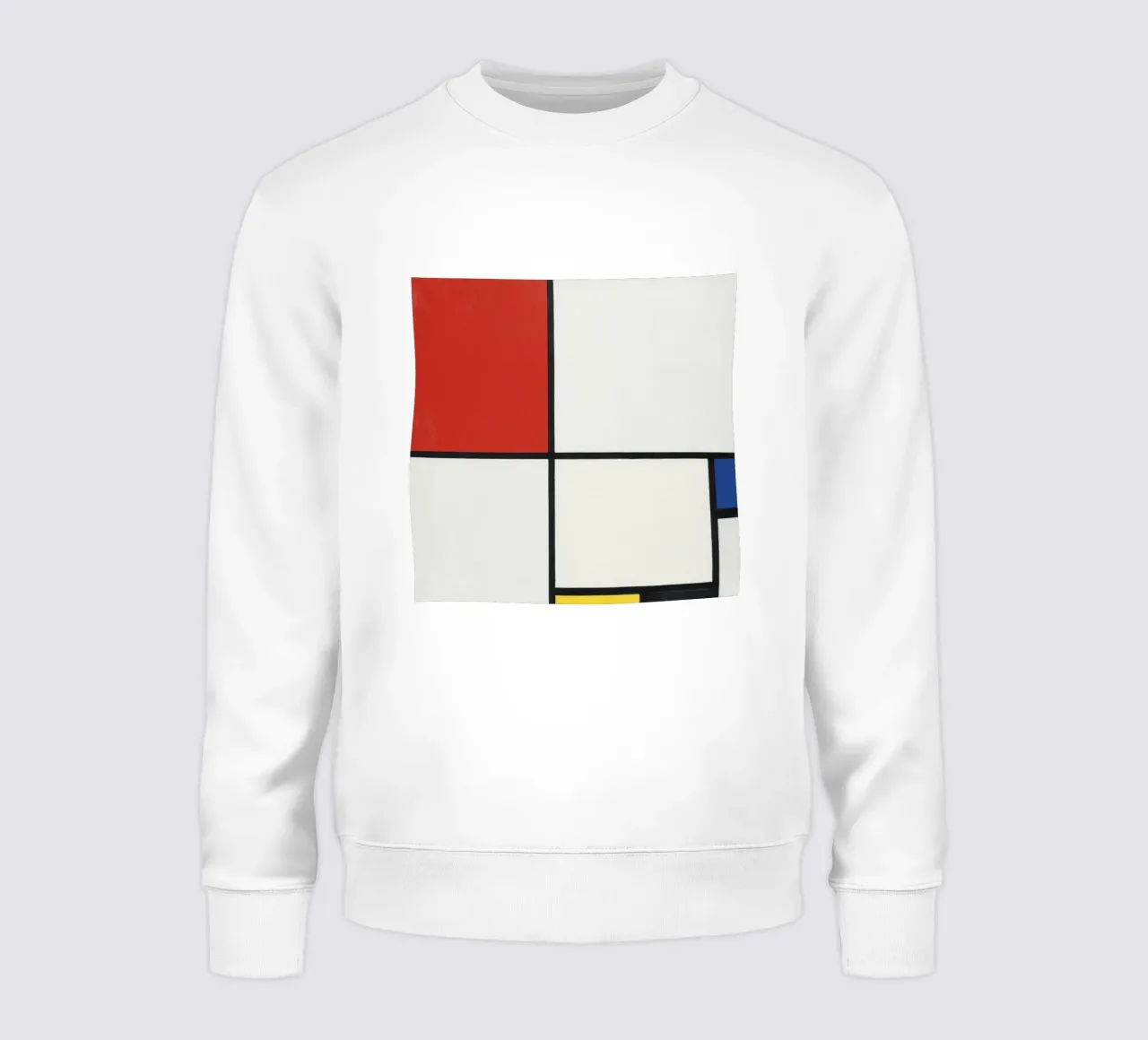 Composizione n. III, con rosso, blu, giallo e nero. felpa da William Store