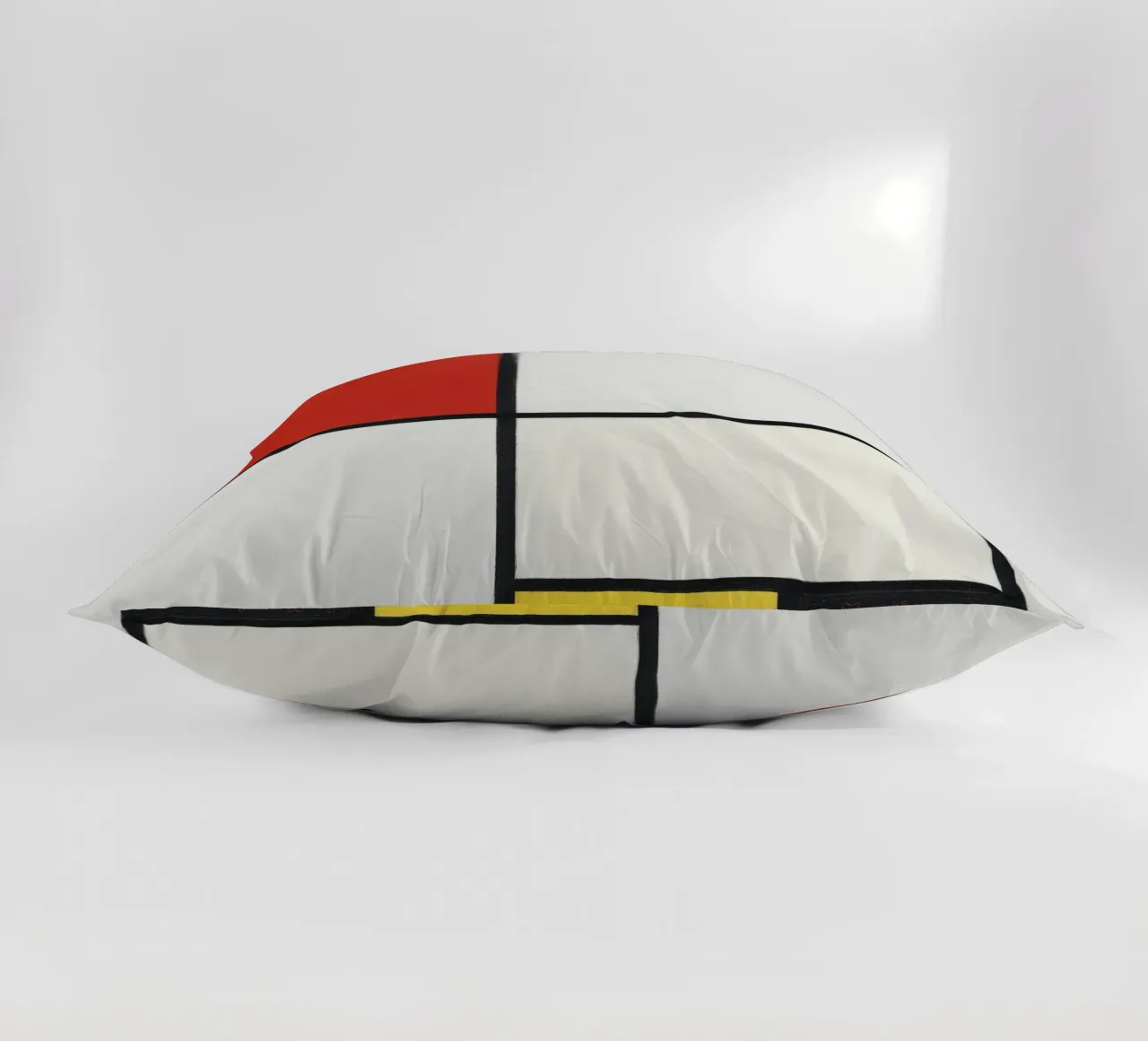 Composizione n. III, con rosso, blu, giallo e nero. cuscino da William Store