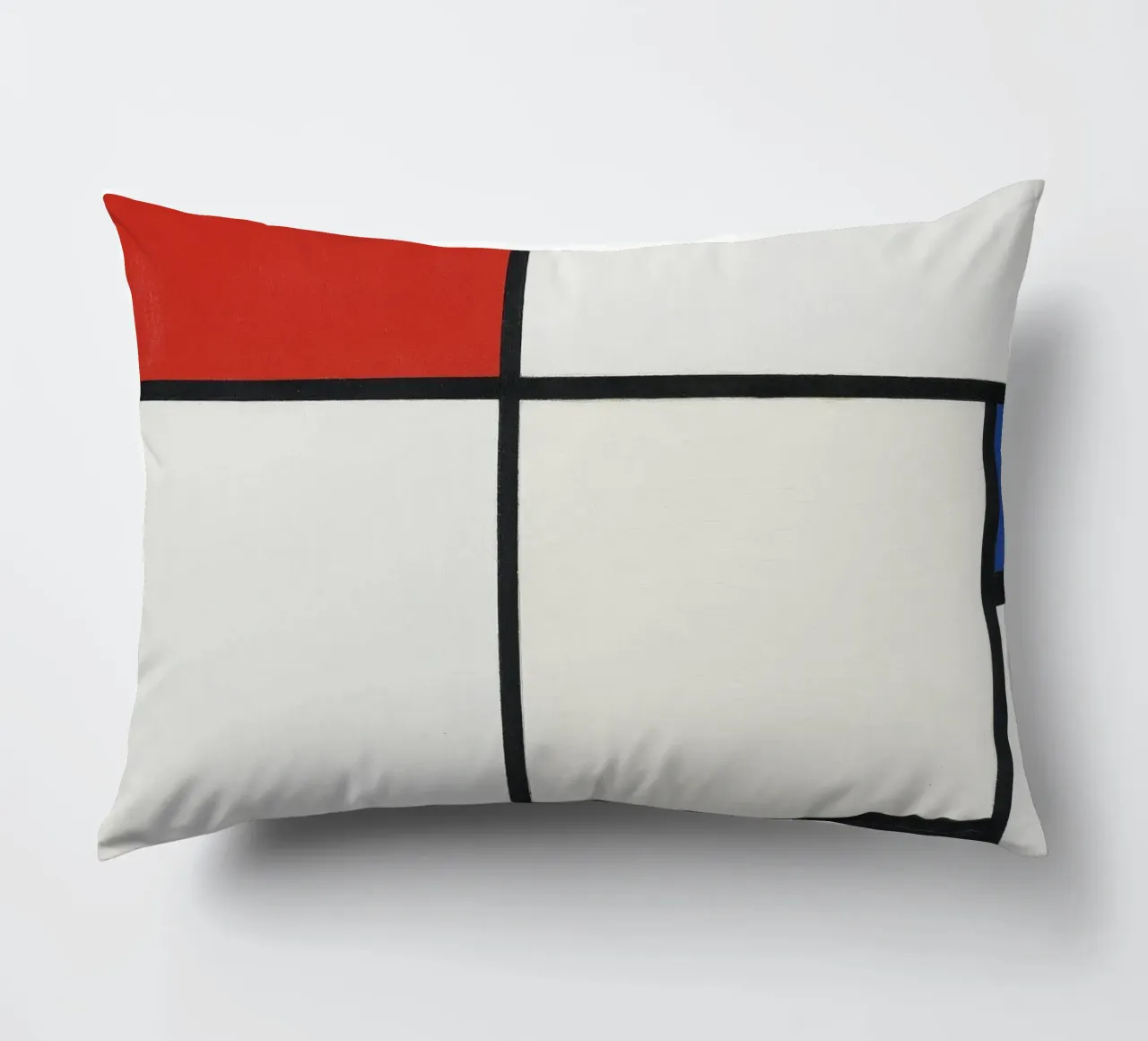 Composizione n. III, con rosso, blu, giallo e nero. cuscino da William Store