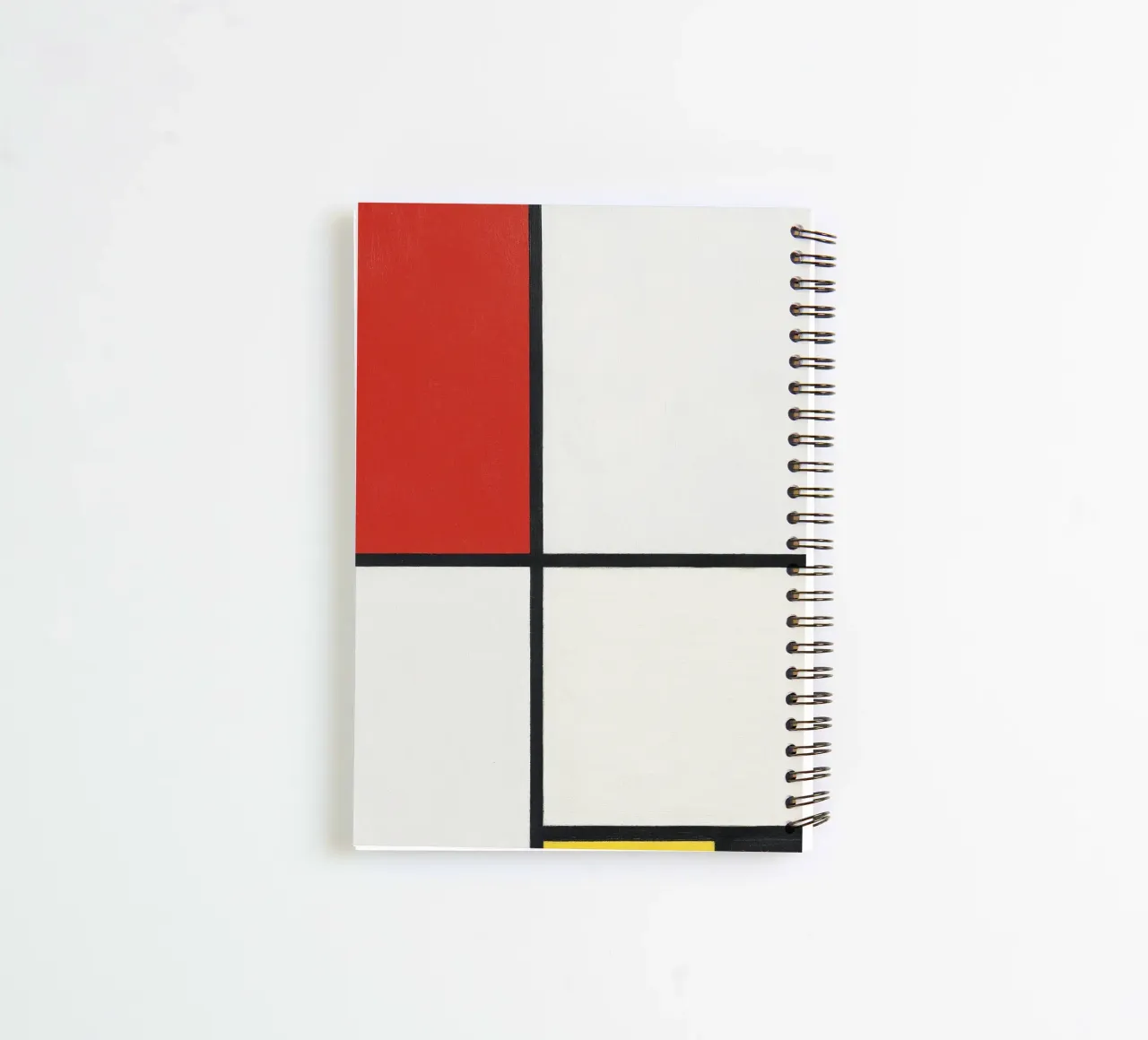 Composition No. III, with Red, Blue, Yellow, and Black spiral notebook by William Store