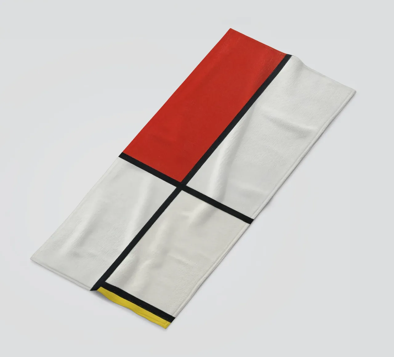 Composizione n. III, con rosso, blu, giallo e nero. telo mare da William Store