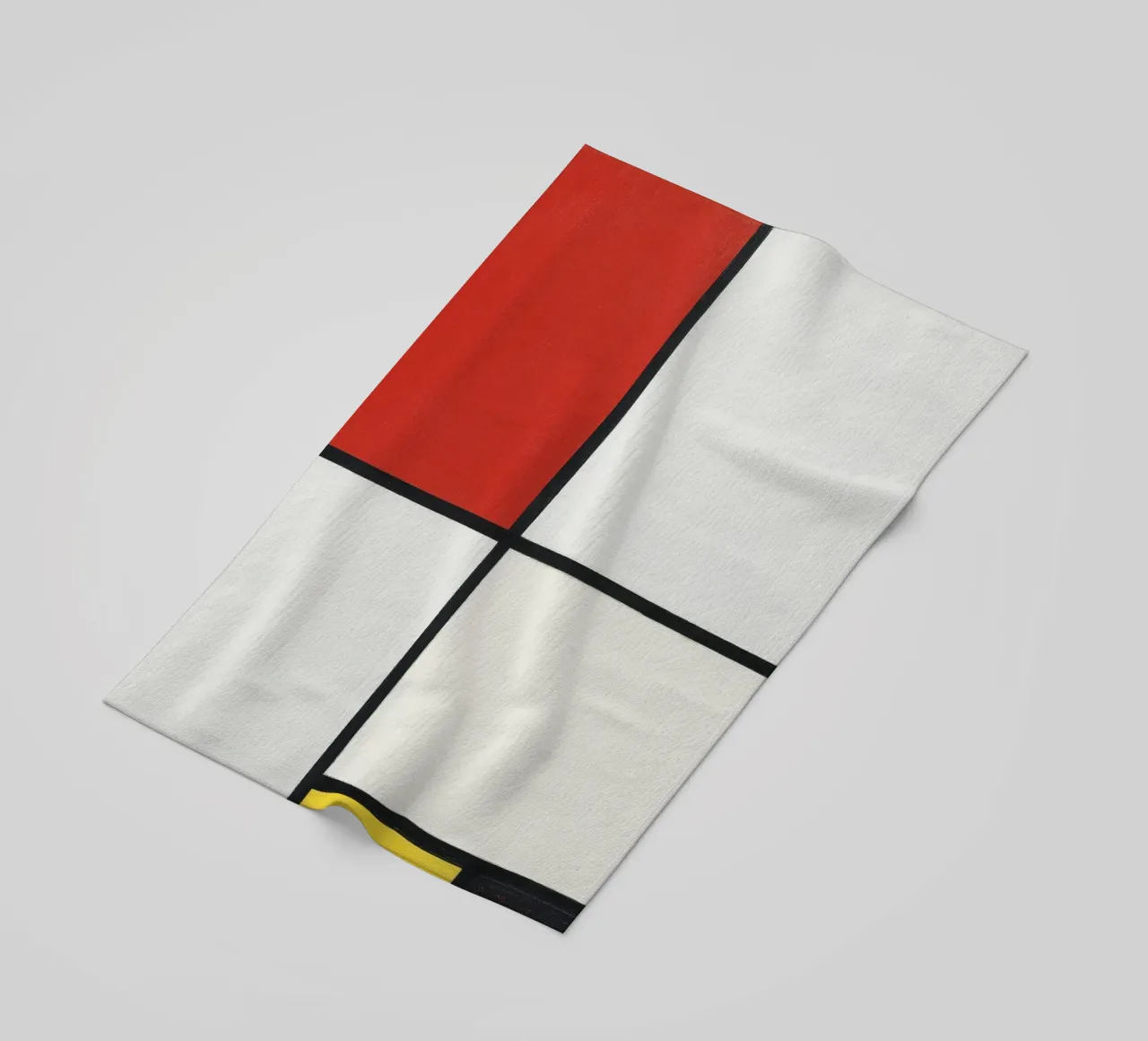 Composizione n. III, con rosso, blu, giallo e nero. telo mare da William Store