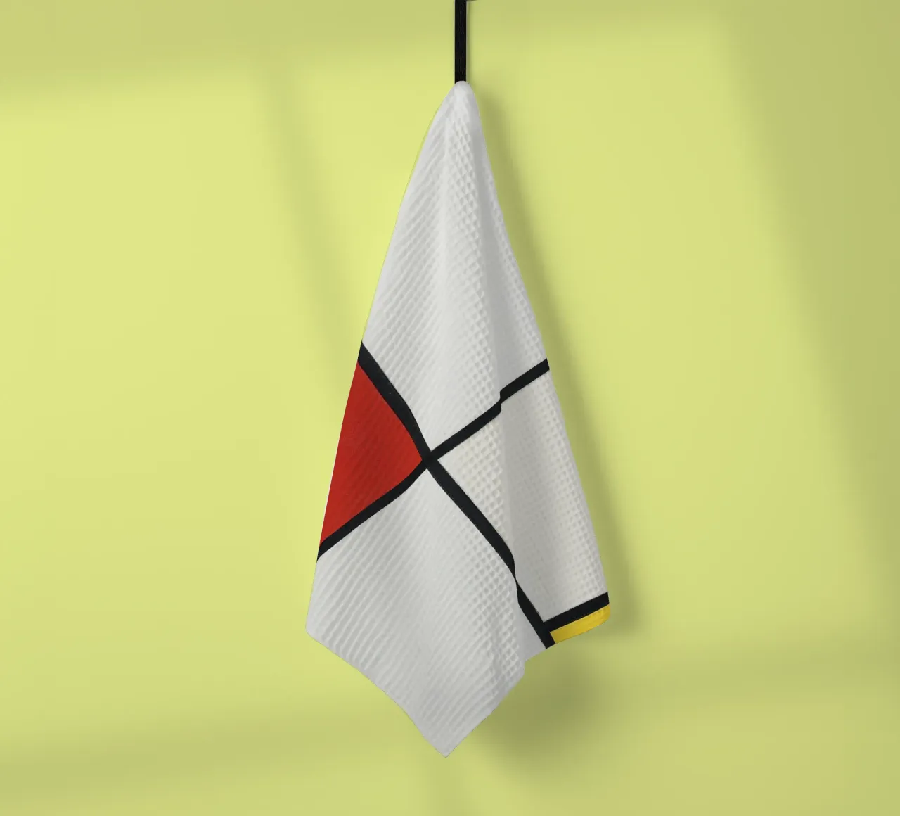 Composition n° III, avec rouge, bleu, jaune et noir torchon de William Store