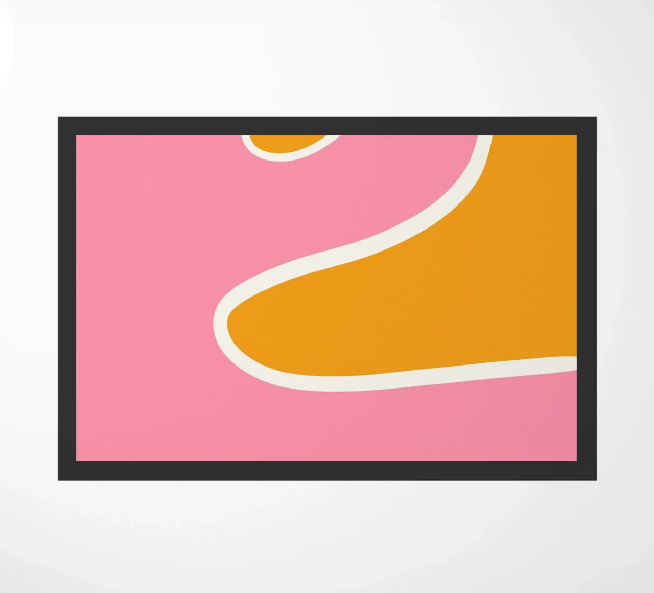 Abstrakte Kurve Rosa Orange zerbino da BAINAI