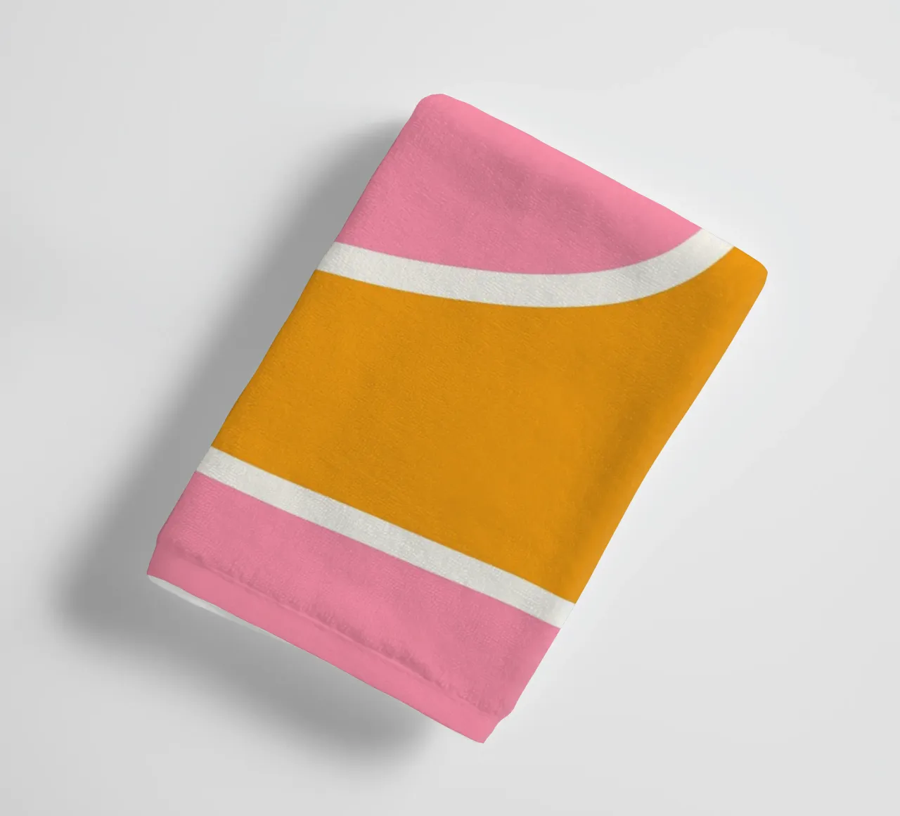 Abstrakte Kurve Rosa Orange asciugamano da bagno da BAINAI
