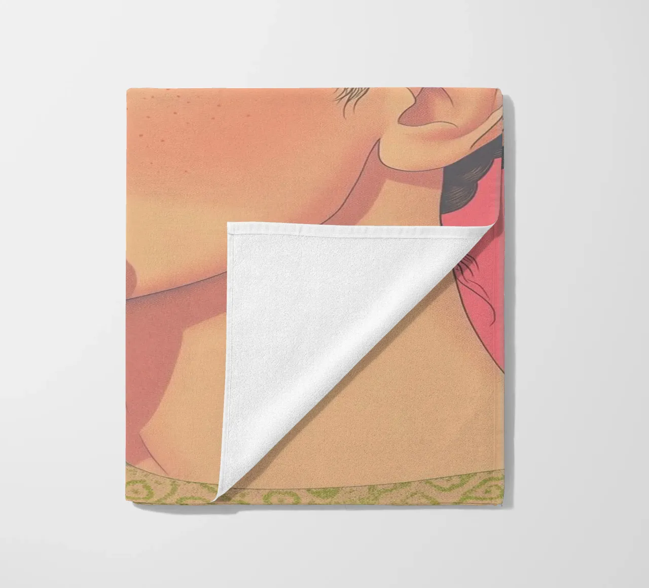 🌸 Frida & Coffee - Feminine Pink Aesthetic Art Print serviette de plage de Kaji