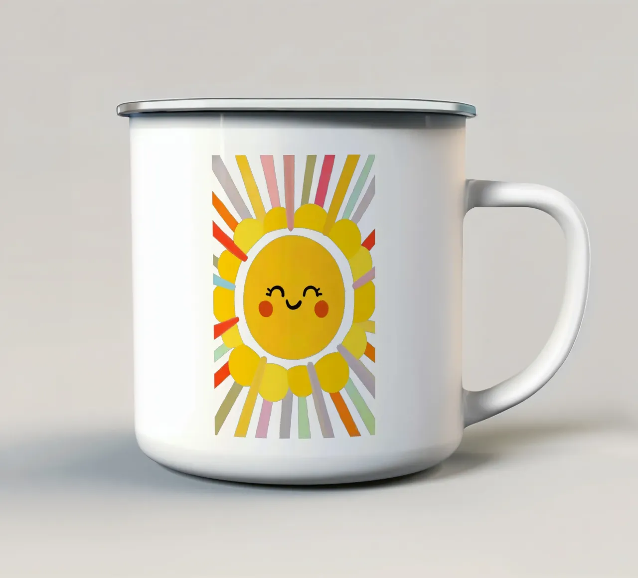 Ciao Sole tazza in smalto da KidzStudio