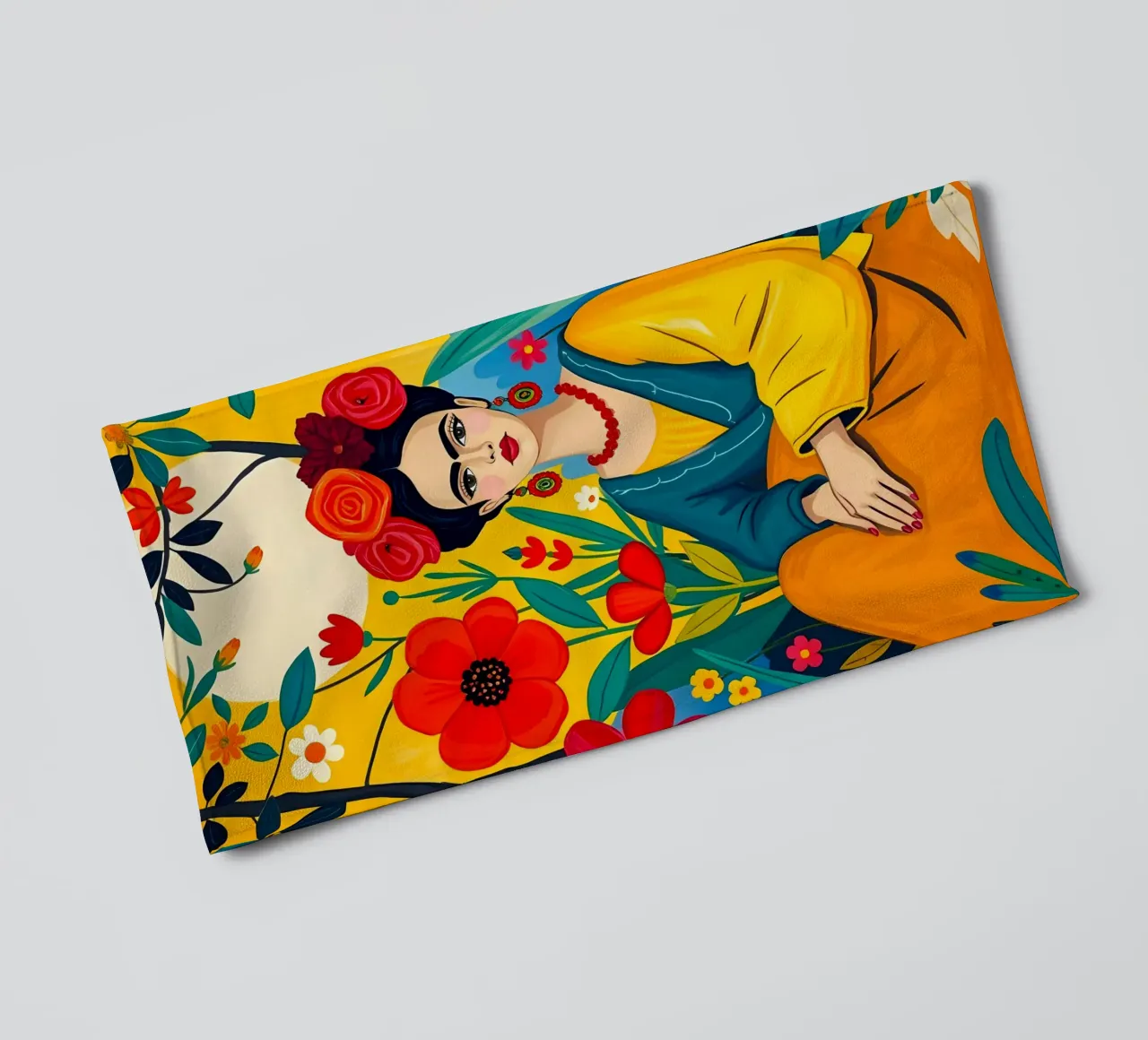 GIARDINO BOTANICO FRIDA KAHLO asciugamano da bagno da ARTOMATIC