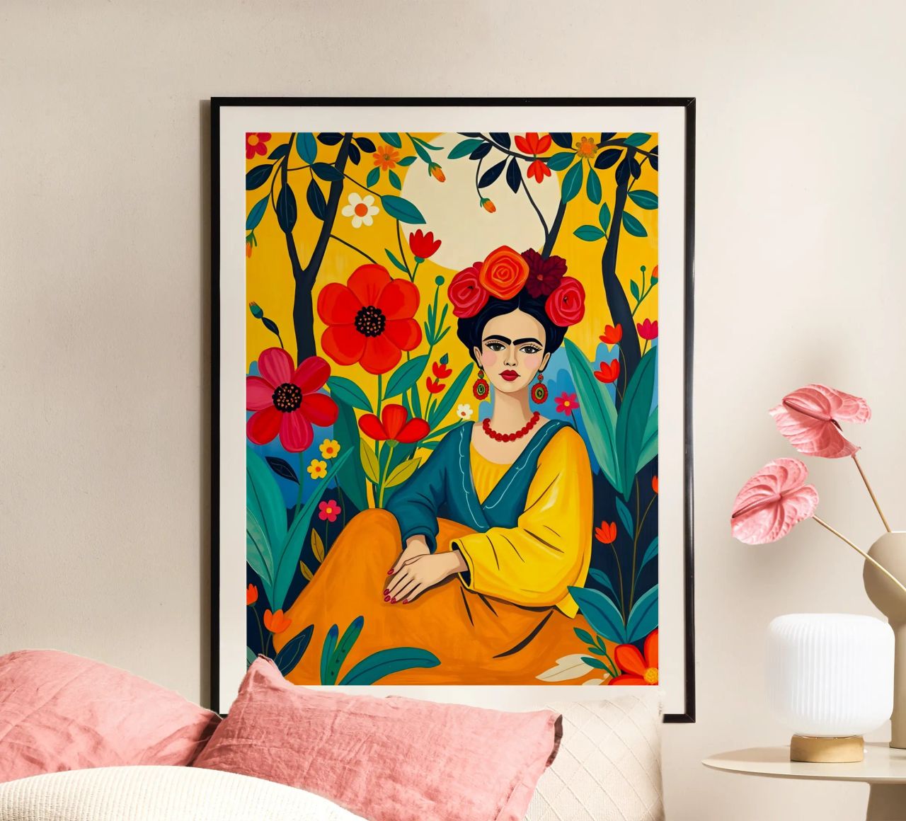 FRIDA KAHLO BOTANISCHER GARTEN Poster von ARTOMATIC